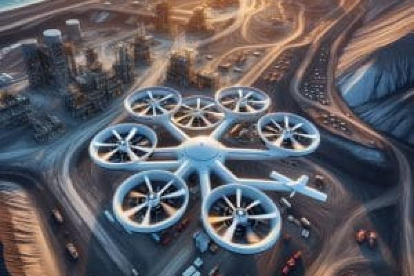 AERONAVE NO TRIPULADA VANT DE 8 MOTORES VOLANDO BVLOS EN UNA MINERA